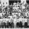Meridian school class abt 1947 left B&W