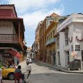 Cartagena street scene, still a quiet day