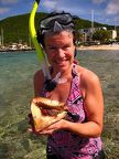 Susan with conch