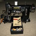 White All-Stitch sewing machine with accessories  sm