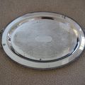 platter  silver plate - top view
