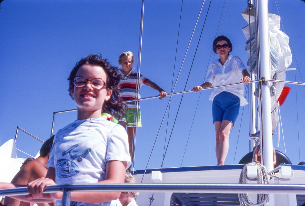 1977 Hawaii Susan and ML on a boat