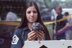 1973 Mayfest - zoo girl with owl