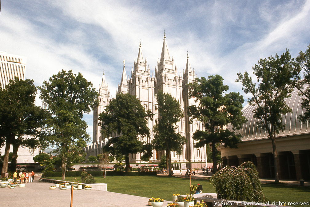 1975 Mormon Temple in Salt Lake City
