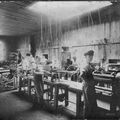 Hardt - men working in a shop, photo by Hardt 1907 - James 'Bud' Hasty closest to camera-fixed